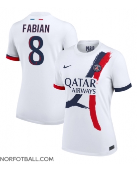 Billige Fotballdrakt Paris Saint-Germain Fabian Ruiz #8 Replika Bortedrakt Dame 2024-25 Kortermet